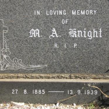 KNIGHT M.A. 1885-1939