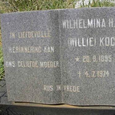 KOCK Wilhelmina H.W. 1895-1974