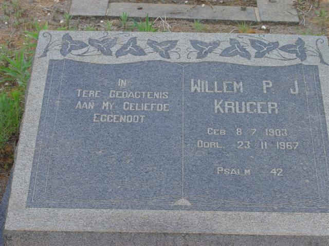 KRUGER Willem P.J. 1903-1967