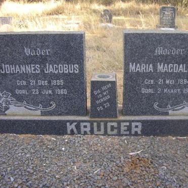 KRUGER Johannes Jacobus 1885-1960 &amp; Maria Magdalena P. 1894-1977