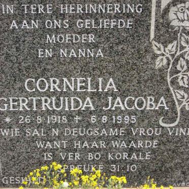 KRÜGER Cornelia Gertruida Jacoba 1918-1995