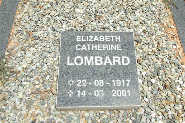 LOMBARD Elizabeth Catherine 1917-2001