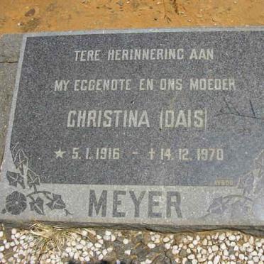 MEYER Christina 1916-1970