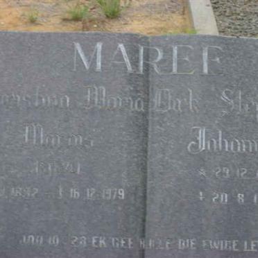 MAREE Dirk Stephanus Johannes 1884-1973 &amp; Christina Maria ? 1892-1979