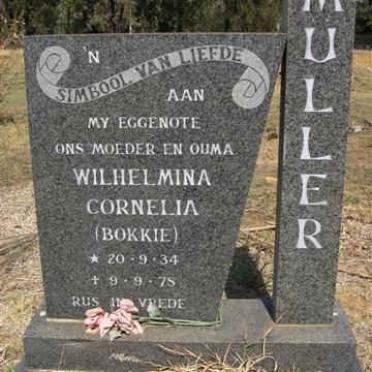 MULLER Wilhelmina Cornelia 1934-1975
