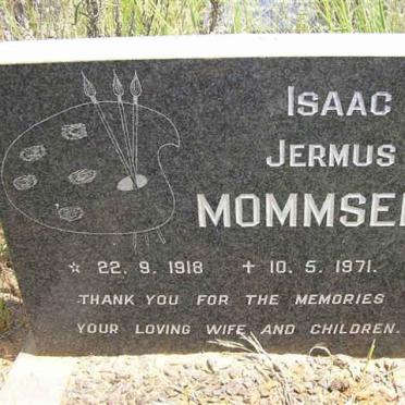 MOMMSEN Isaac Jermus 1918-1971
