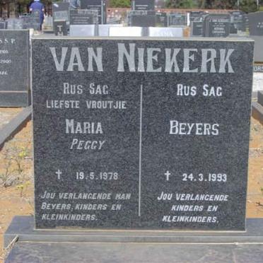 NIEKERK Beyers, van  -1993 &amp; Maria -1978