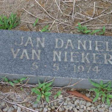 NIEKERK Jan Daniel, van 1974