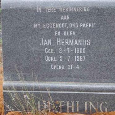 NEETHLING Jan Hermanus 1900-1967