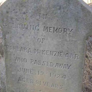 ORR Barbara nee McKENZIE -1924