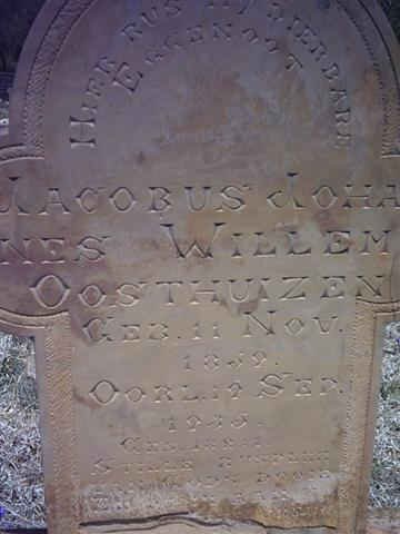 OOSTHUIZEN Jacobus Johannes Willem 1859-1935