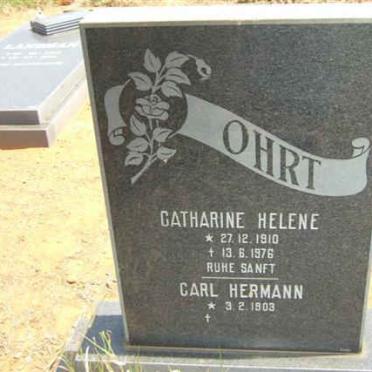 OHRT Carl Hermann 1903- &amp; Catherine Helene 1910-1976