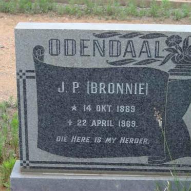 ODENDAAL J.P. 1889-1969
