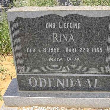 ODENDAAL Rina 1956-1969