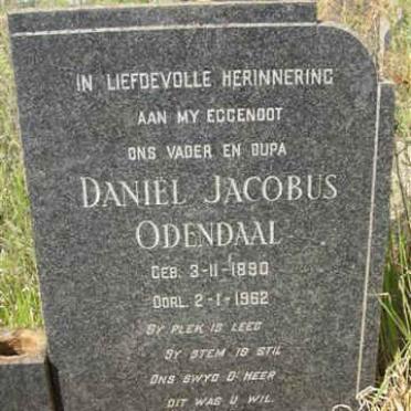 ODENDAAL Daniël 1890-1962