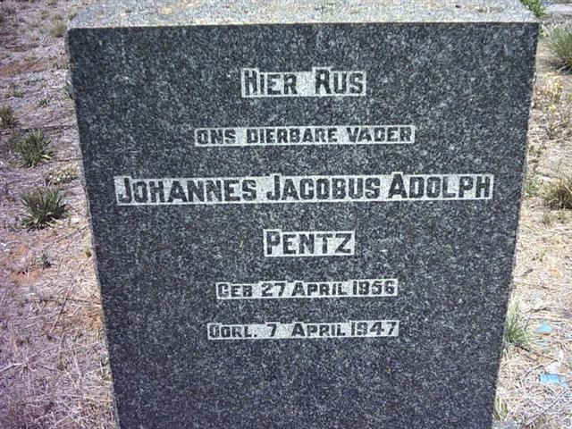 PENTZ Johannes Jacobus Adolph 1856-1947