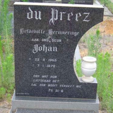 PREEZ Johan, du 1955-1972