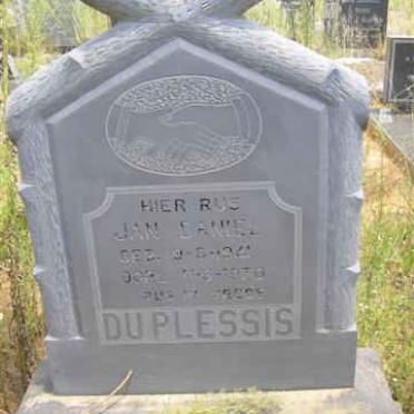PLESSIS Jan Daniel, du