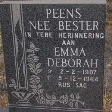 PEENS Emma Deborah néé BESTER 1907-1964