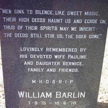 BARLIN William 1915-1970