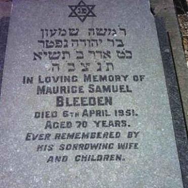 BLEEDEN Maurice Samuel -1951