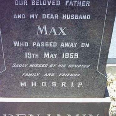 BENJAMIN Max -1959