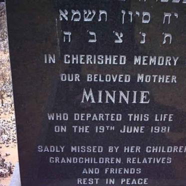 SHOCHET Minnie -1981