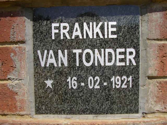 TONDER Frankie, van 1921-