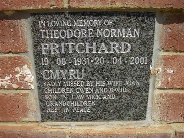 PRITCHARD Theodore Norman 1931-2001