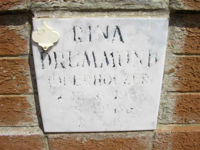 DRUMMOND Rina nee OBERHOLZER 1966-198?