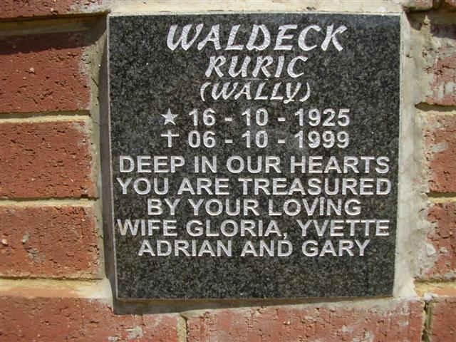 WALDECK Ruric 1925-1999