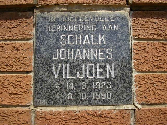 VILJOEN Schalk Johannes 1923-1990