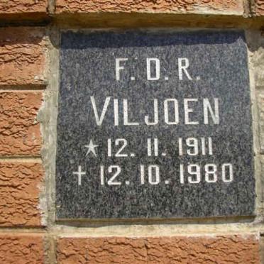 VILJOEN F.D.R. 1911-1980
