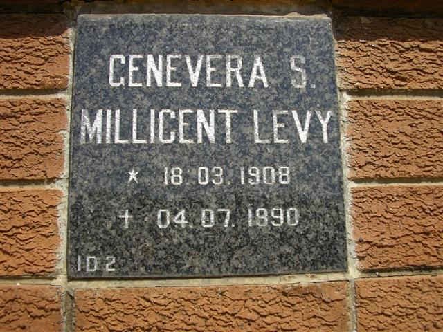 LEVY Genevera S. Millicent 1908-1990