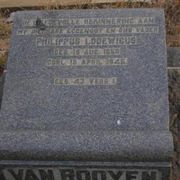 ROOYEN Philippus Lodewicus, van 1880-1946