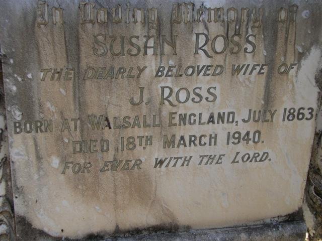 ROSS Susan 1863-1940