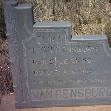 RENSBURG H., van 1860-1903