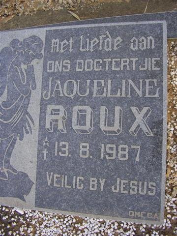 ROUX Jaqueline 1987-1987