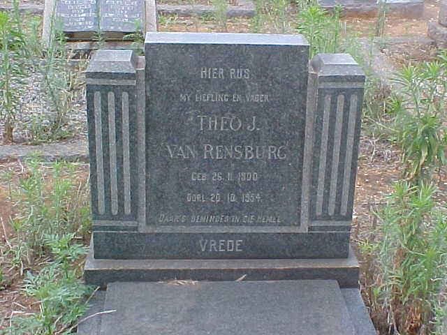 RENSBURG Theo, J. van 1900-1954