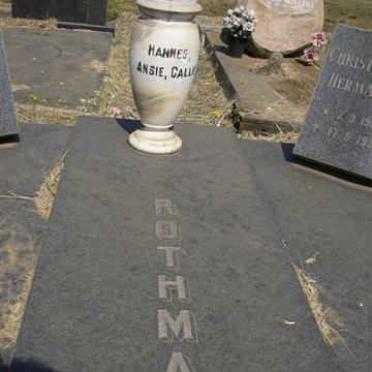 ROTHMANN Christoffel Hermanus 1907-1976 &amp; Cornelia Maria 1913-1988