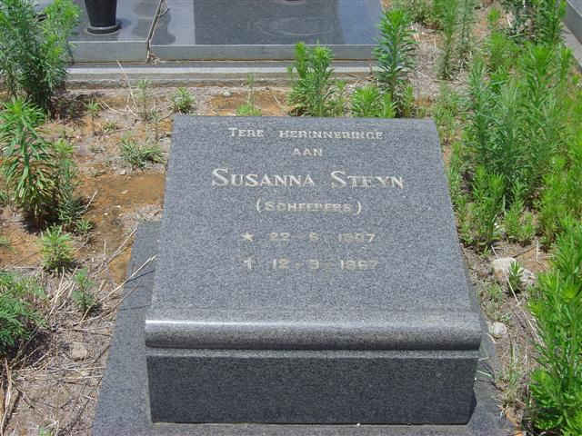 STEYN Susanna nee SCHEEPERS 1907-1967