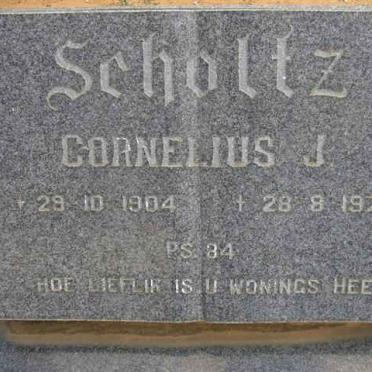 SCHOLTZ Cornelius J. 1904-1974