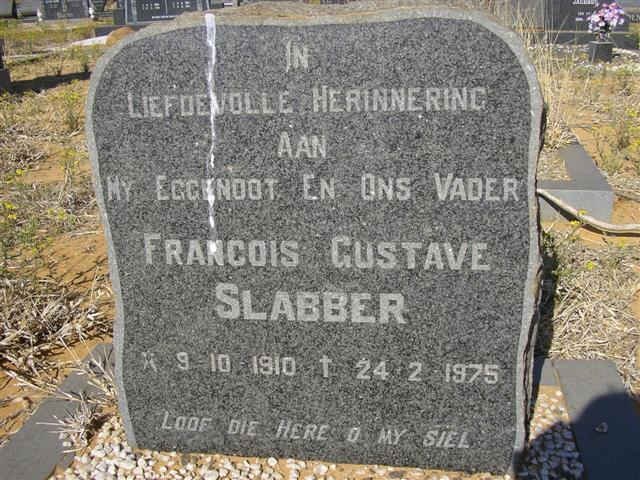 SLABBER Francois Gustave 1910-1975