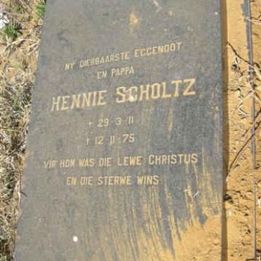 SCHOLTZ  Hennie 1911-1975