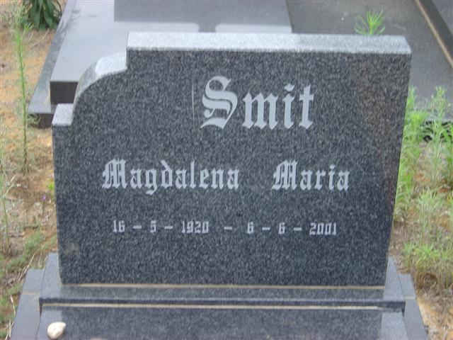 SMIT Magdalena Maria 1920-2001