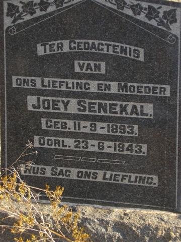 SENEKAL Joey 1893-1943