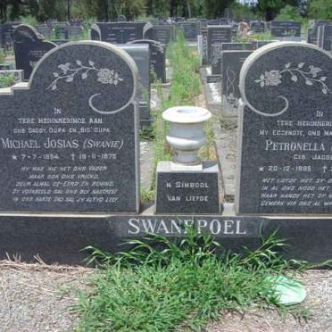 SWANEPOEL Michael Josias 1894-1967 &amp; Petronella JACOBS 1885-1967