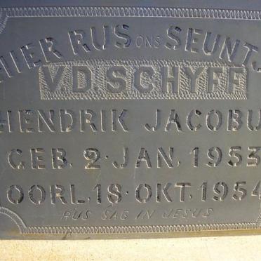 SCHYFF Hendrik Jacobus, v.d. 1953-1954