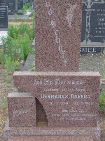 SCHYFF Hermanus Barend, v.d. 1923-1968