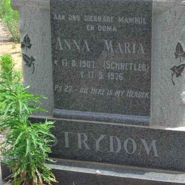 STRYDOM Ann Maria nee SCHNETLER 1907-1976
